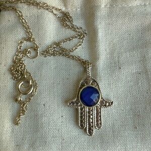 Anna Beck Sterling silver Hasma lapis necklace